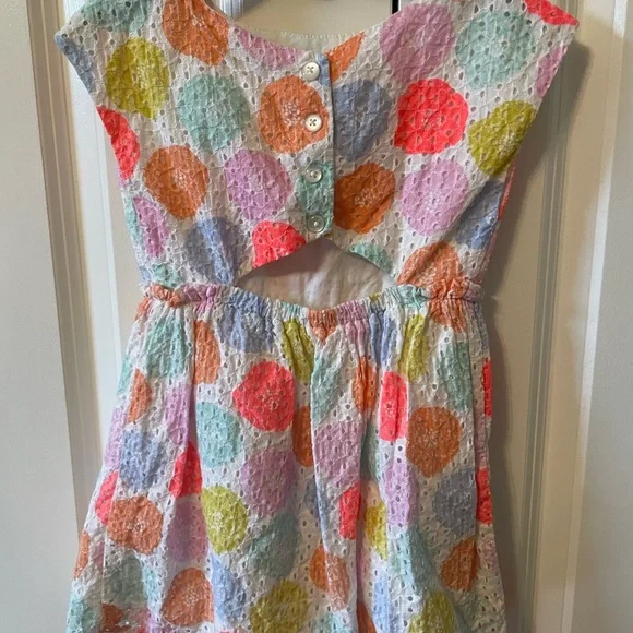 🎯Cat & Jack rainbow colored eyelet dress size 3T. Excellent condition 🎯 - Picture 2 of 6